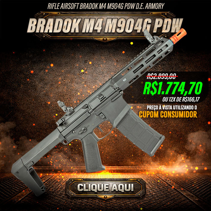 Rifle Airsoft Bradok M4 M904G PDW D.E. Armory